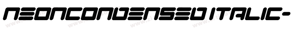 NeonCondensed Italic字体转换